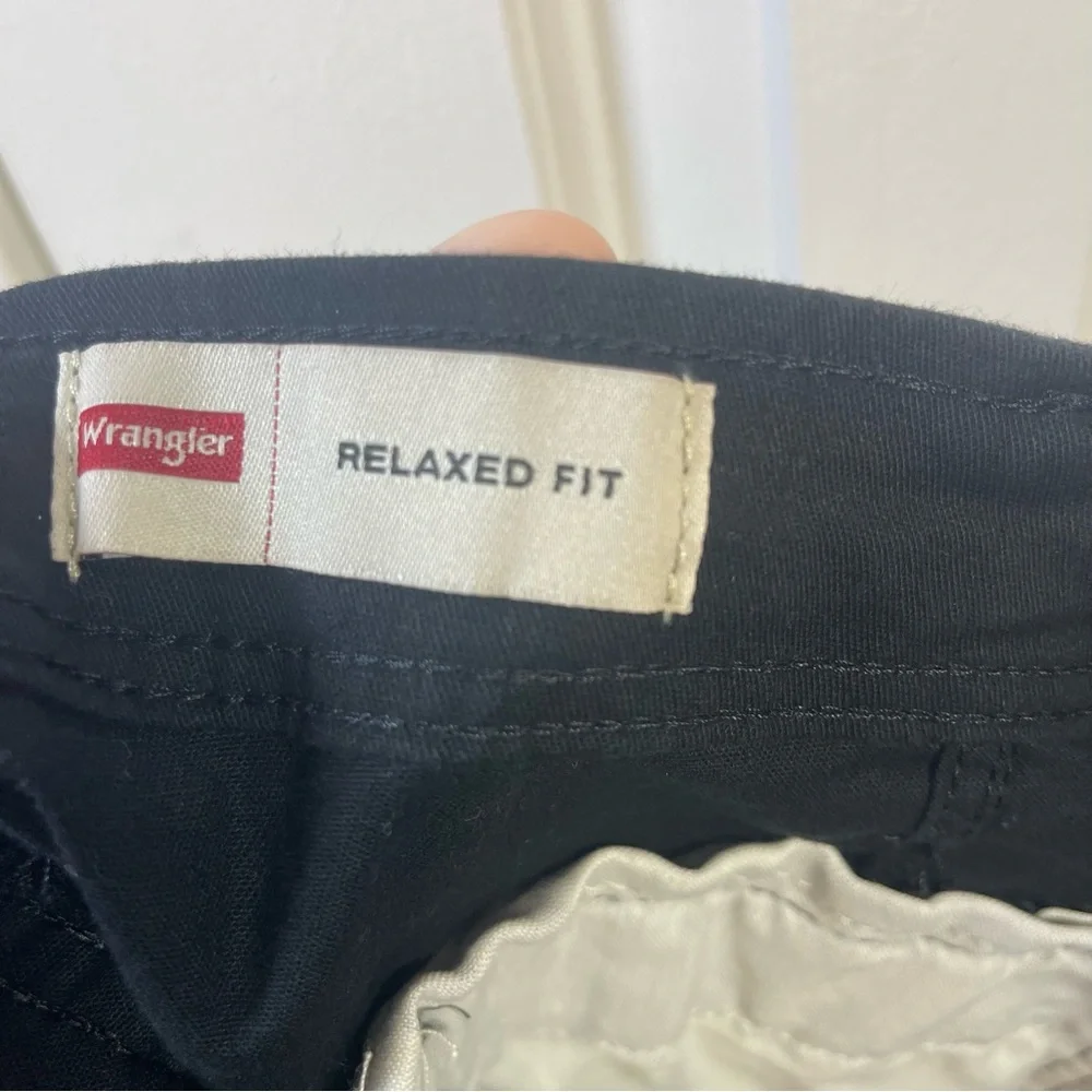 42x30 Mens Wrangler Flex for Comfort Pant Relaxed‎ Fit Black Cargo NWT M15